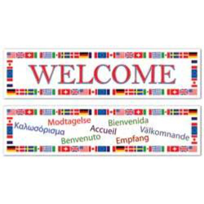 "International Welcome Banners - 2 Pack"