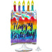 Iridescent 30" Hbd Cake With P40 Flat Design - Perfect For Milestone Birthdays!