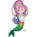 "Iridescent Mermaid Balloon Kit - 41" Shape P40 Pkg"