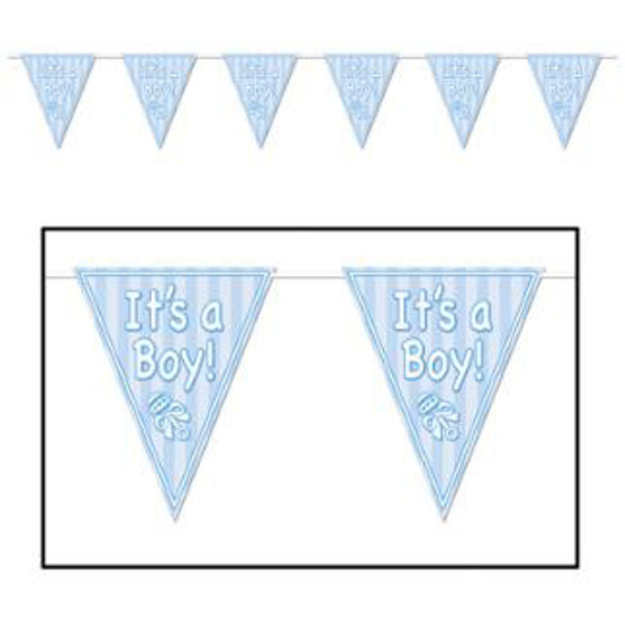 It'S A Boy Pennant Banner.