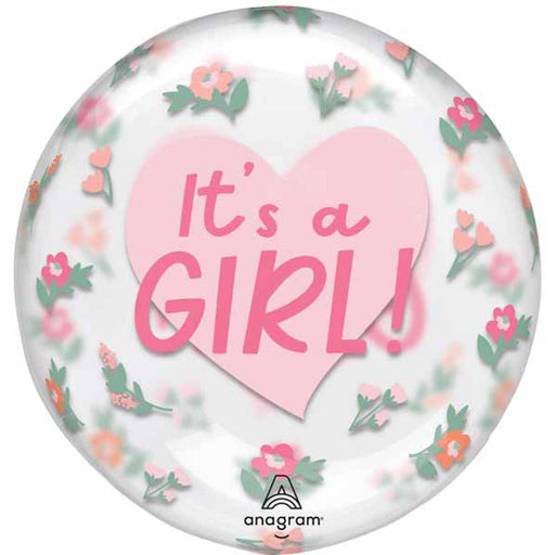 Its A Girl Floral Balloon