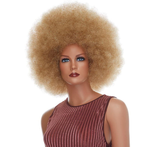 Jumbo Afro Wig Mixed Blonde.