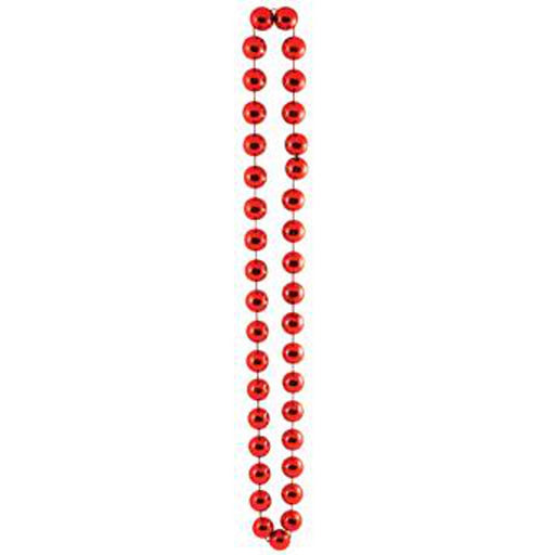 "Jumbo Red Party Beads (1 Card)"