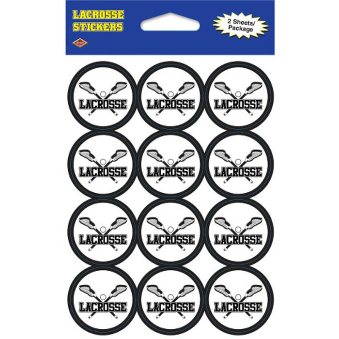 Lacrosse Stickers Set.