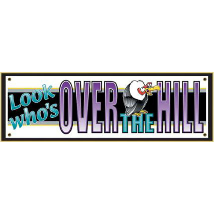 "Large Durable O-T-H Sign Banner 63"X 21"(1/Pk)"