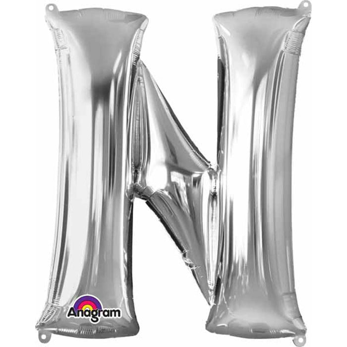 "Letter N Silver 32" Shape With Led Light Kit"