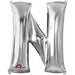 "Letter N Silver 32" Shape With Led Light Kit"