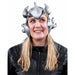 "Lightweight Silver Helmet For Cyclists And Motorcyclists"