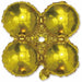 12-Inch Gold Quad Arch Foil Balloon