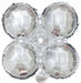 12" Silver Quad Arch Foil Balloon