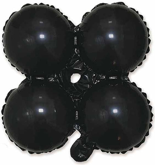 25-Inch Black Quad Arch Foil Balloon