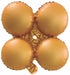 12-Inch Matte Orange Quad Arch Foil Balloon