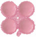 12" Pastel Pink Quad Arch Foil Balloon
