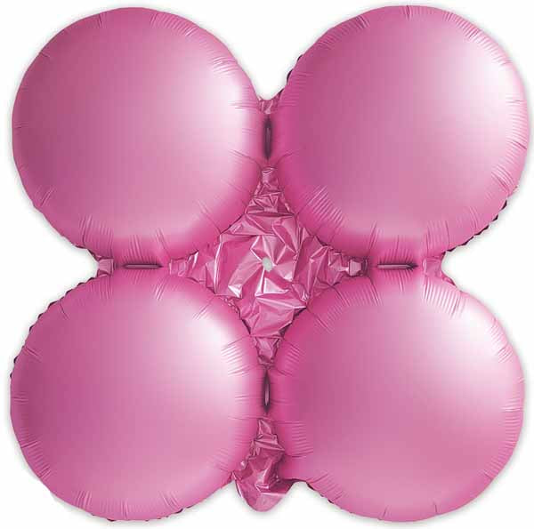 25-Inch Matte Pink Quad Arch Foil Balloon