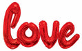 RED LOVE SCRIPT 7.5' LONG 4.5' TALL