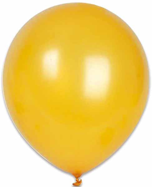 Trico Gold 5-Inch Latex Balloons, 100 Count