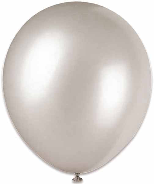 Trico Silver 12-Inch Latex Balloons, 10 Pack