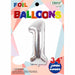 34 Inch Silver Number 1 Foil Balloon
