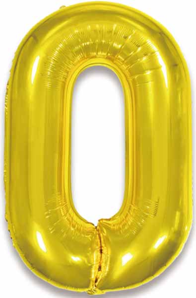34-Inch Gold Letter O Foil Balloon