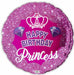 Happy Birthday Princess 18" Foil Balloon