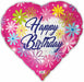 Happy Birthday Heart 18-Inch Foil Balloon