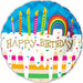 Happy Birthday Rainbow Cake 18-Inch Foil Balloon