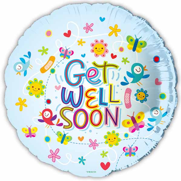 Get Well Soon 18 Inch Foil Balloon