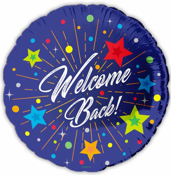 Welcome Back Stars 18" Foil Balloon