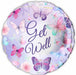 Get Well Butterflies 18" Foil Balloon