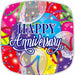 Happy Anniversary 18" Square Foil Balloon