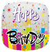Happy Birthday Clearview 18-Inch Square Foil Balloon