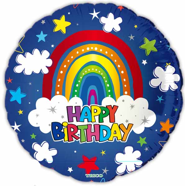 Happy Birthday Cloud 18 Inch Foil Balloon