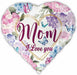 Mom I Love You 18" Heart Foil Balloon