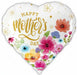 Mother's Day White Heart Foil Balloon, 18 Inch