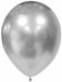 Trico 5-Inch Chrome Silver Latex Balloons, 100 Count