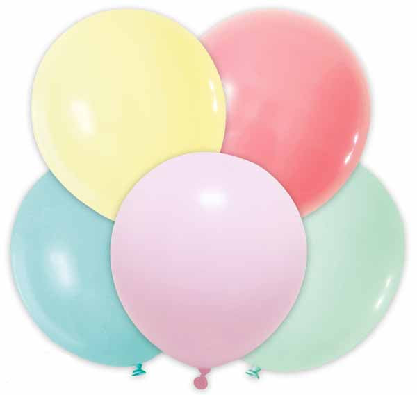 Trico 5-Inch Pastel Assorted Latex Balloons, 100 Count