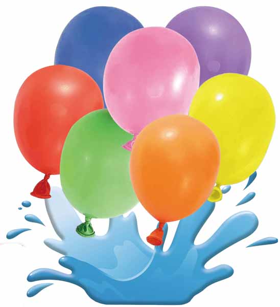3-Inch Water Balloons with Filler Valves, 100 Count