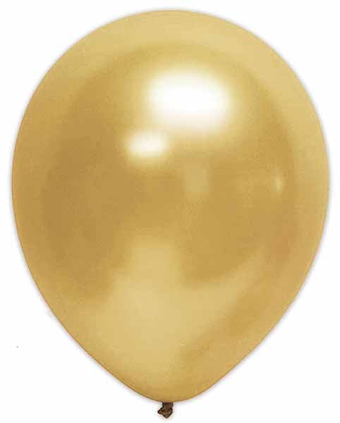 Trico Pearl Gold 12-Inch Latex Balloons, 10-Pack