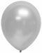 Pearl Silver 12-Inch Latex Balloons, 10 Pack