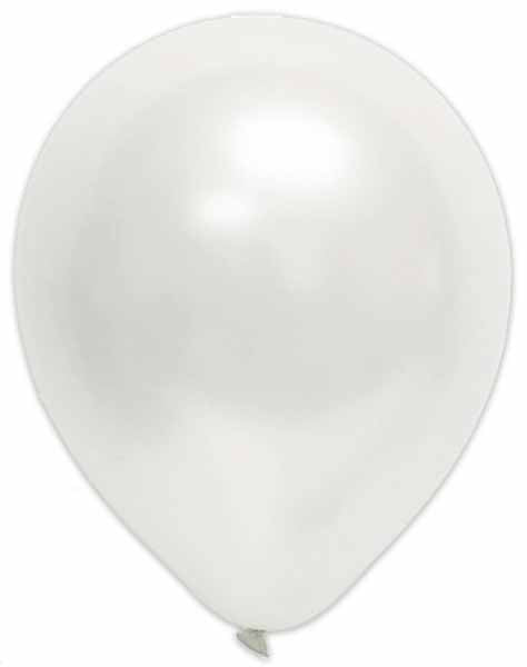 Trico 12" Pearl White Latex Balloons, 100 Pack