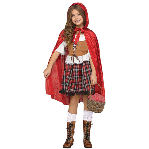 Kids Red Riding Hood Costume Small 2-8 (1/Pk)