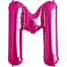 Magenta Letter M Decal - 34 Inches Tall