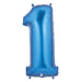 "Megaloon #1 Blue 40" Shape Balloon Pack"