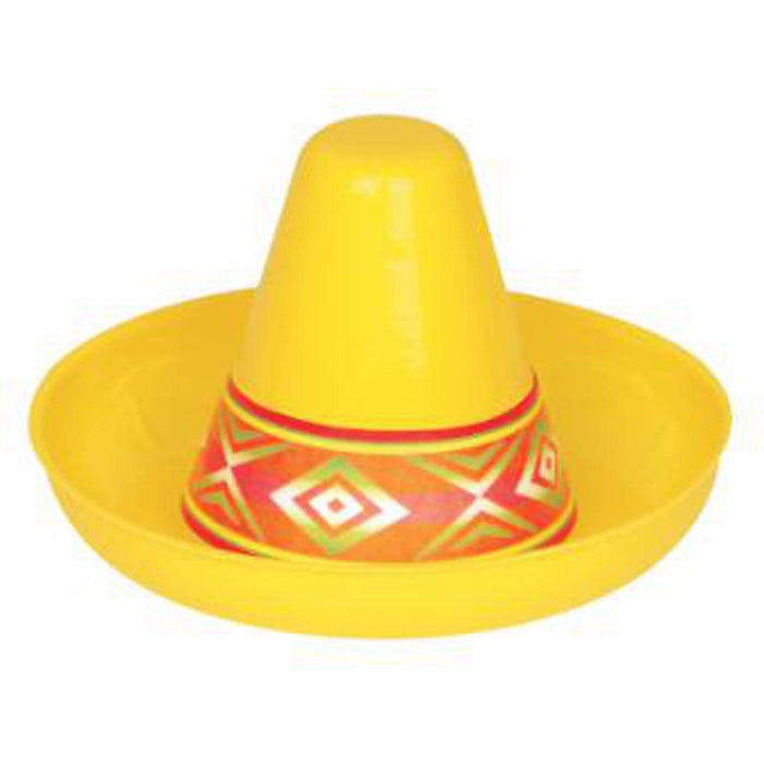 Mini Yellow Plastic Sombrero.