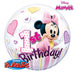 Minnie's Magical First 22" Disney Minnie Mouse 1st Birthday Bubble Balloon (3/Pk)