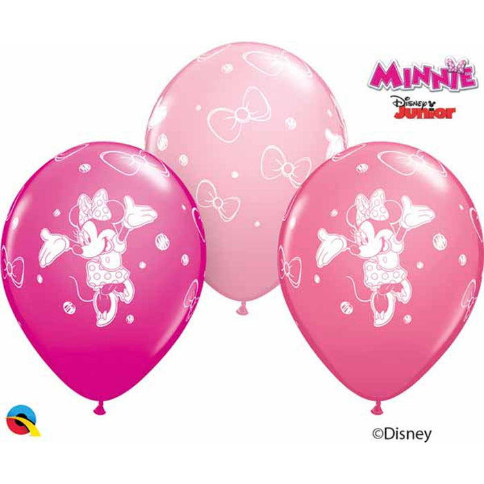 Minnie Mouse 11" Latex Balloon Set - Pack Of 25