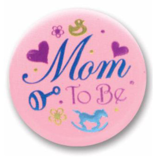 Mom To Be Satin Button 2" 6/Cs.