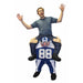 Morph Piggyback Adult Footballer Costume