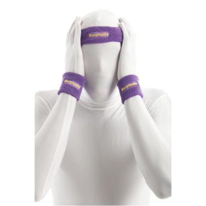 Morphsuit Sweatbands In Purple.