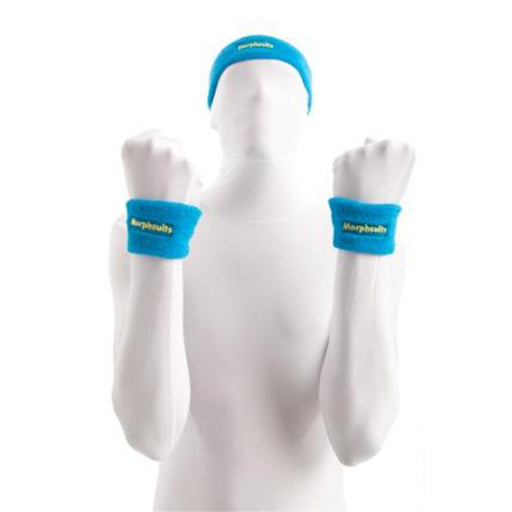 Morphsuit Blue Sweatbands - Set Of 2